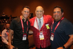 Lenny Reich with Adam Prescott and Mike Mancini at the 2022 CoSIDA Convention.